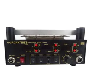 Gordak 863 数字返工站烙铁热风枪套件