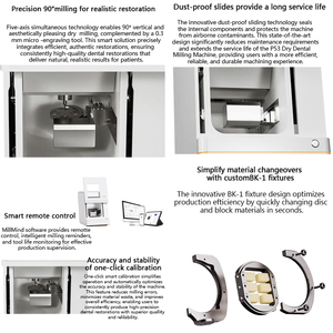 Laboratorio dentale P53 fresatrice laboratorio con connessione remota e calibrazione automatica - Product Image 3