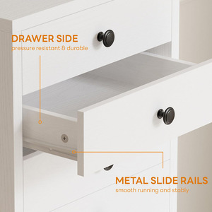 <span class=keywords><strong>Commode</strong></span> moderne à 8 tiroirs pour chambre à coucher <span class=keywords><strong>Commode</strong></span> en bois étroite et haute avec organisateurs de rangement - Product Image 4