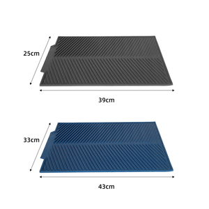 Foldable Bathroom <b>Silicone</b> Kitchen Sink <b>Drain</b> <b>Mats</b> Pad Large Anti Slip <b>Silicone</b> Dish Drying <b>Mat</b> With Drainage - Product Image 4