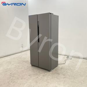 Réfrigérateur domestique à porte latérale de 380 L avec distributeur d'eau, machine à glaçons, température unique, mécanique, couleur blanche - Product Image 6