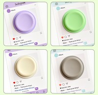 Support de téléphone magnétique en silicone Kawaii tendance, poignée de maintien minimaliste et colorée pour filles et boutiques