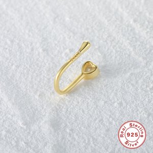 Gaby nuovo design s925 anello al <span class=keywords><strong>naso</strong></span> finto in <span class=keywords><strong>argento</strong></span> sterling cuore fulmine luna oro polsini al <span class=keywords><strong>naso</strong></span> non <span class=keywords><strong>piercing</strong></span> <span class=keywords><strong>piercing</strong></span> al <span class=keywords><strong>naso</strong></span> lucido - Product Image 4