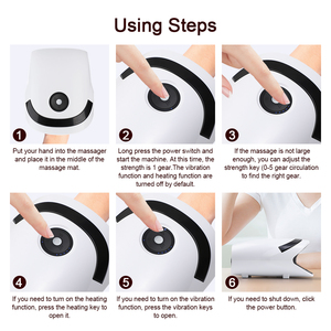 Fitease Intelligent <strong>Hot</strong> Compress Hand <strong>Massager</strong> with Graphene Heating and Air Pressure Massage Hammer Device - Product Image 4