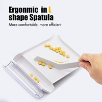 Compteur de comprimés manuel en plastique Saferlife MEMOSAN BS1019J, distributeur de pilules pour pharmacie, plateau personnalisable couleur/logo pour la maison