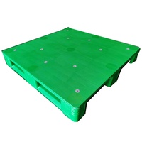 Palette européenne hygiénique industrielle personnalisable à face unique en plastique de stockage renforcé de qualité alimentaire avec entrée à 4 voies