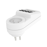 Wattsave Endüstriyel Hastane Kullanımı 230V 16A İsrail Fişi Dijital Akıllı Priz Günlük/Haftalık Programlama IP22 CE Güç Kaynağı için