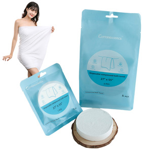 Toalla de baño de algodón desechable <span class=keywords><strong>para</strong></span> Hotel 70X140, toalla de <span class=keywords><strong>cuerpo</strong></span> comprimido portátil con monedas, deportes, patrones impresos, limpieza, uso de viaje - Product Image 1