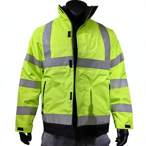 Veste anti-coupure en nylon et PE avec HPPE, bande réfléchissante et résistante à l'eau, modèle Deyan 002, coupe ample fluorescente - Product Image 1