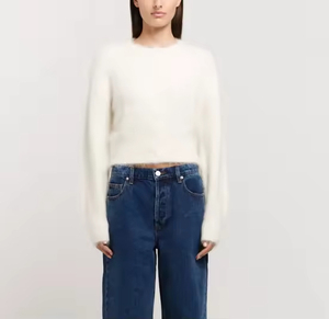 Fabricant de cardigans OEM ODM, cardigan en <span class=keywords><strong>laine</strong></span> d'<span class=keywords><strong>alpaga</strong></span> tricoté sur mesure, cardigan en tricot brossé <span class=keywords><strong>pour</strong></span> femmes - Product Image 2