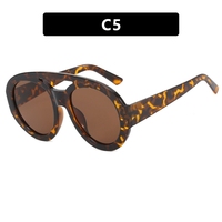 Lunettes de soleil tendance 40637 pour 2026, en gros, en stock, avec verres PC dégradés surdimensionnés à dessus plat