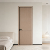 Portes en bois de teck écologiques et durables LT, cadre en bois massif moderne avec sécurité pour chambre, cuisine, atelier, salle de bain