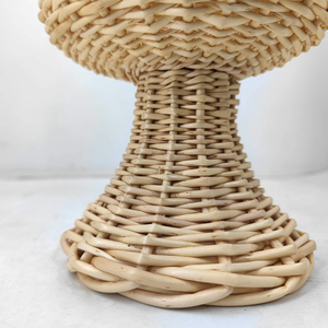 Vase Créatif Tissé à la Main Personnalisé Décoration de <span class=keywords><strong>Table</strong></span> Ronde Hôtel Maison <span class=keywords><strong>Panier</strong></span> à Fleurs en Saule Tissé - Product Image 5