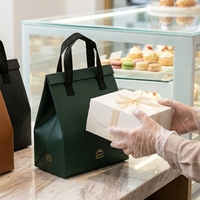 Sac isotherme non tissé avec doublure en aluminium pour la livraison de gâteaux, de pain, de lait, de thé et d'aliments