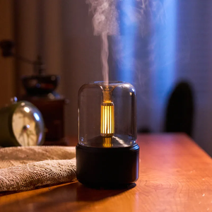 Humidificador de luz de vela USB, medidor de recarga de agua pulverizada portátil, atomizador de luz nocturna silenciosa, purificador de aire doméstico - Product Image 2
