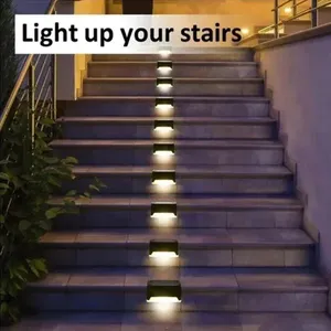 4 packs de mini lampes murales solaires LED avec capteur pour extérieur, jardin, maison, escaliers, patio et allée - Product Image 5