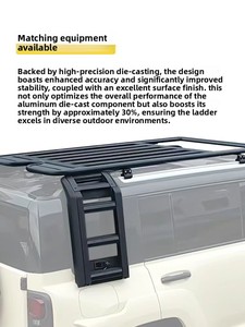 Plateforme de toit en aluminium Qianyu avec installation facile, capacité de charge de 100 kg, montage sur coffre pour GWM Haval Dargo Big Dog SUV - Product Image 5