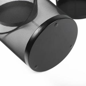 Commercio all'ingrosso nero argento rete metallica bidone della <span class=keywords><strong>spazzatura</strong></span> aperto cesto di stoccaggio per casa ufficio cucina casa ufficio pattumiera <span class=keywords><strong>spazzatura</strong></span> <span class=keywords><strong>spazzatura</strong></span> - Product Image 5
