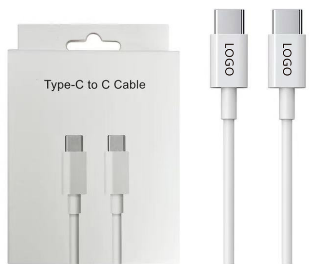 Original 60W Fast Charging 1M 2M 3M 5M USB C to C Data Cable 3A Pure Copper with PVC Jacket Compatible with Phone and Earphone