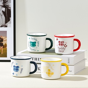 Vente chaude tasse en céramique <span class=keywords><strong>pas</strong></span> <span class=keywords><strong>cher</strong></span> prix tasses à café à la main petit déjeuner tasse pour les enfants - Product Image 1