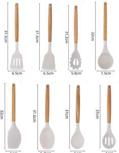 Juego de 19 Utensilios de Cocina de Silicona, Tabla de Cortar, Juego de Cuchillos de Cocina de Grado Alimenticio con Soporte - Product Image 2