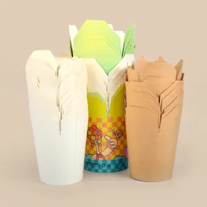 Caja de Papel Cuadrada Recubierta, Impermeable, con Laminado Mate, Desechable, Ecológica, para Alimentos, Fideos, Comida para Llevar, <span class=keywords><strong>Sushi</strong></span> - Product Image 5