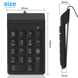 Mini Cash Register Use Portable Wired <strong>Numeric</strong> <strong>Keypad</strong>, Desktop Laptop Computer Digital <strong>Keyboard</strong> - Product Image 3