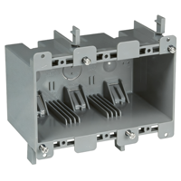 NBKEAO W355R Boîtier d'encastrement poli 3 modules pour interrupteur et prise, bleu, PVC, IP, pour travaux anciens, 152X94X95, Chine