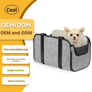 Nid pour animaux de compagnie en tissu écologique personnalisé lavable en Machine motif solide nouveau siège de sécurité portable pour voiture - Product Image 1