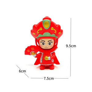 Muñecas de la Ópera de Sichuan con rostros intercambiables, llavero de plástico, juguete para niños y recuerdos turísticos - Product Image 5