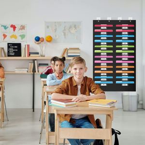 24-Pocket Foldable <b>File</b> Storage Pocket Chart with Nametag Hanging Wall <b>File</b> Organizer for Classroom Office Document Management - Product Image 6