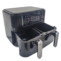 Friteuse à Air Double Zone à Grande Capacité avec Four Intégré, Friteuse Électrique Numérique 5,5L 6L 7L 9L 10L