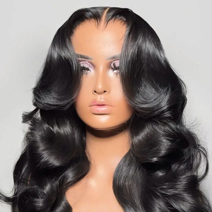 Perruque sans colle en cheveux vierges vietnamiens, ondulés, avec dentelle transparente HD 13x6, pour femmes - Product Image 4