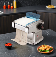 Machine à pâtes électrique multifonctionnelle pour usage domestique, moteur entièrement en cuivre, presse à nouilles automatique en acier inoxydable et machine à étaler la pâte