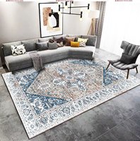 Tapis de luxe rectangulaire à motif géométrique en polyester, antidérapant, doux et agréable pour la peau, pour salon et chambre à coucher, ensembles de tapis.