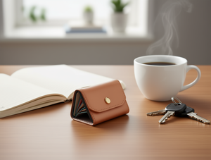 Portacarte a fisarmonica con chiusura nascosta in pelle PU 3 in 1, portafoglio per carte di credito da donna - Product Image 2