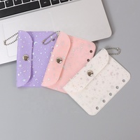 Bolsillos de carpeta de estrella láser con bolsas de carpeta de botón a presión Pvc M5 Sobres de presupuesto de hojas sueltas Bolsas de archivo para tarjeteros