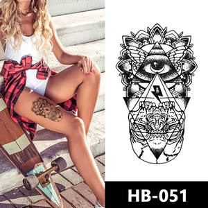 <span class=keywords><strong>Acheter</strong></span> de nouveaux autocollants de tatouage temporaire imperméables à l'eau conception tribale demi-bras corps tatouage processus d'impression par transfert d'eau - Product Image 4