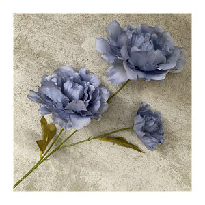 Bouquet de pivoines artificielles en soie Queyiyi, 70 cm, décoration intérieure pour salon, table à manger, table basse - Product Image 5