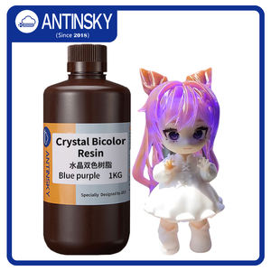 เรซิ่น FBA Antinsky Crystal Biocolor สำหรับเครื่องพิมพ์ 3 มิติแบบ DLP LCD ความยาวคลื่น 405 นาโนเมตร น้ำหนัก 1 กิโลกรัม วัสดุพิมพ์ 3 มิติชนิดน้ำ - Product Image 2