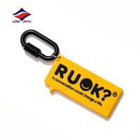 Porte-clés en silicone 2D personnalisé LZY 20Y, motif dessin animé mignon, cadeau d'entreprise, accessoires de porte-clés en PVC personnalisés