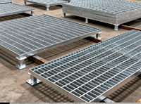 Grilles en acier ouvertes avec barres soudées galvanisées pour drain de tranchée