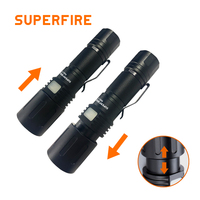 Lampe torche tactique LED rechargeable haute puissance en alliage d'aluminium avec zoom, 2000 lumens, étanche pour le camping - Fabricant Fournisseur