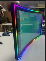 Armoires de jeu Courbe capacitif PCAP écran tactile Affichage 32 43 49 55 pouces LED lumière compétence Gaming curve Monitor
