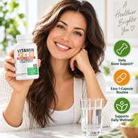 Complément OEM Vitamine D3 avec Vitamine K2 en gélules molles pour la formation osseuse saine et le soutien immunitaire