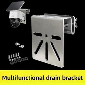 Staffa di Sorveglianza CCTV per Canale di Drenaggio in Acciaio Inossidabile con Morsetto per Tubo con Scanalatura Antipioggia per Sicurezza Grondaie - Product Image 3