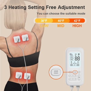 Masajeador de terapia TENS recargable inteligente EMS de mano con modos de calefacción para la relajación muscular corporal y el manejo del dolor - Product Image 3