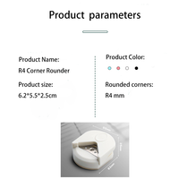 250410 R4 Arrondisseur de coins pour papier, cartes laminées, photos – Idéal pour le bureau, l'école, la découpe de papier, les loisirs créatifs DIY – Outil de découpe et de perforation des coins