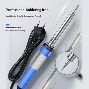 60W Internal Heating Thermostatic Adjustable Temperature <b>Soldering</b> Iron <b>Kit</b>, EU Plug, Electronic Welding Tool - Product Image 3