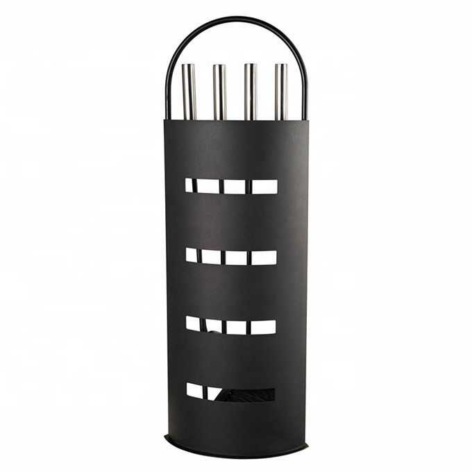 Удобная ручка для переноски 5 инструментов, набор декоративных инструментов, аксессуары для камина